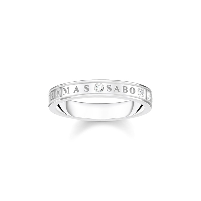 Thomas Sabo Bague avec pierres blanches argent - TR2253-051-14