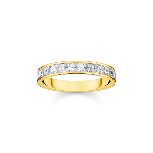 Thomas Sabo Ring weisse Steine Pavé gold - TR2358-414-14
