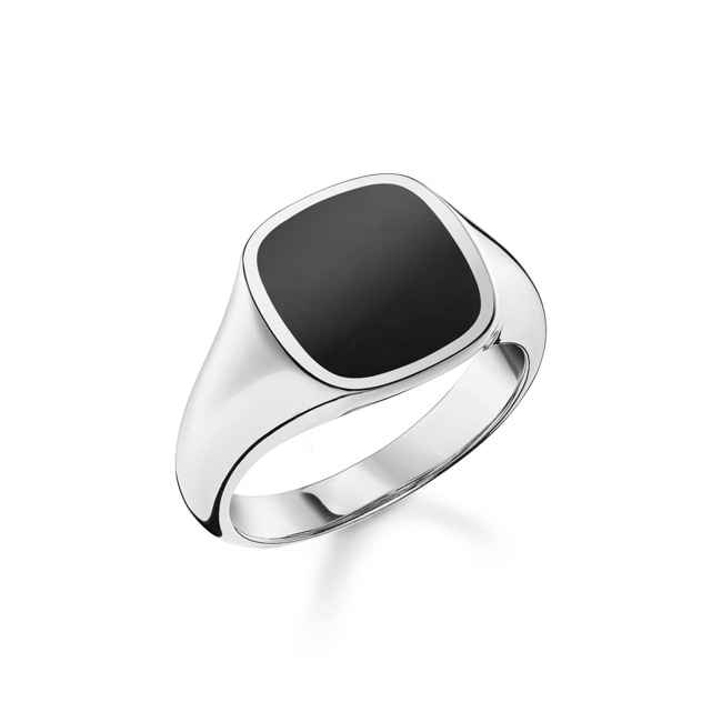 Thomas Sabo Bague classique noir - TR2332-024-11