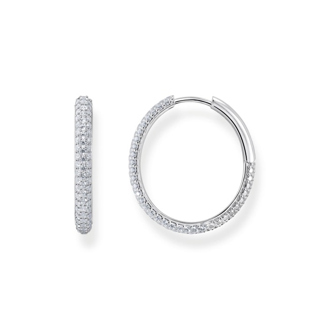 Thomas Sabo Sparkling White Boucles d'oreilles en argent avec zircon blanc - CR732-051-14