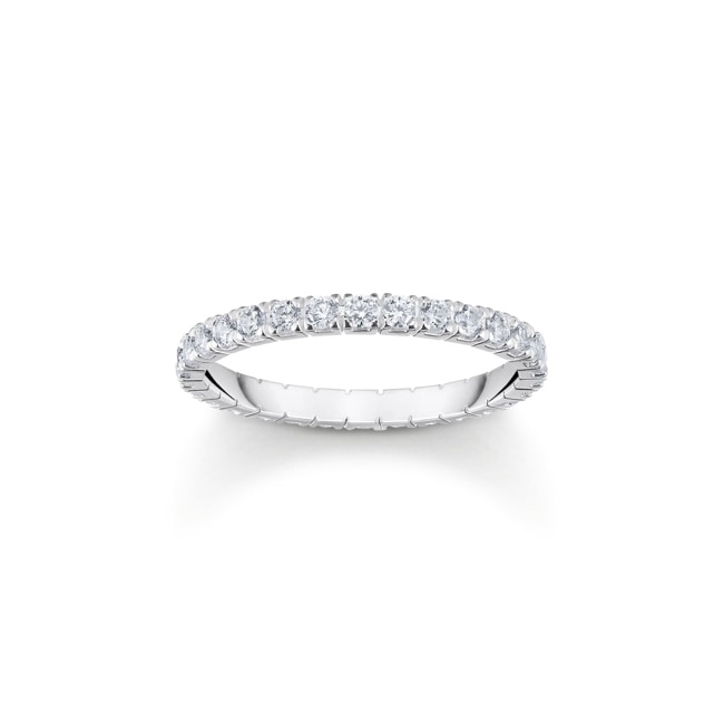 Thomas Sabo Sparkling White Silver ring in delicate design with white zirconia - TR2467-051-14