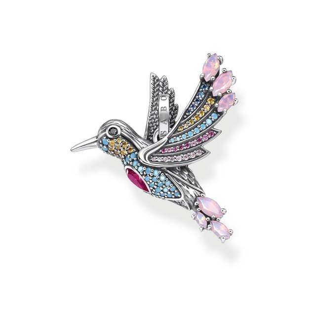 Thomas Sabo Sterling Silver Glam & Soul Anhänger bunter Kolibri silber - PE905-342-7