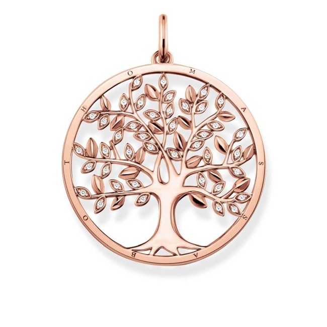 Thomas Sabo Sterling Silver Glam & Soul Pendentif Tree of Love  - PE759-416-14
