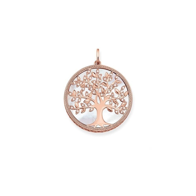 Thomas Sabo sterling silver glam & soul pendant white Tree of love - PE761-435-14