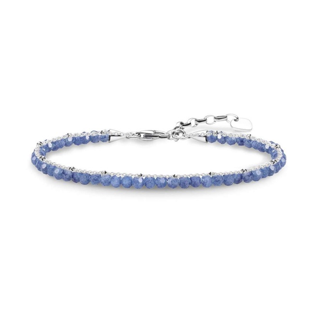 Thomas Sabo Sterling Silver Glam & Soul Armband Blau - A1712-624-1-L19v