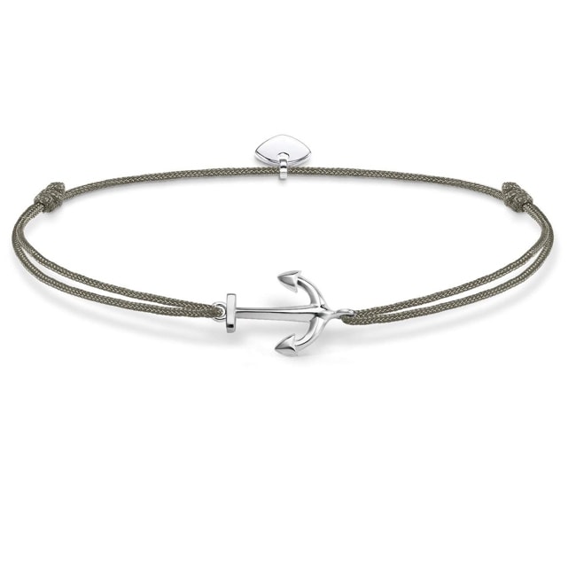 Thomas Sabo Sterling Silver Glam & Soul Bracelet Little Secret Ancre - LS001-173-5-L20v