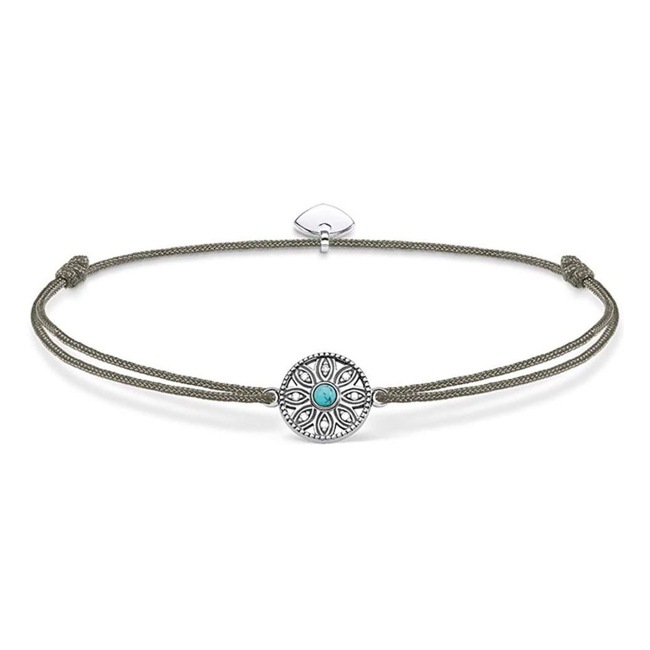 Thomas Sabo Sterling Silver Glam & Soul Armband Little Secret Ethno Amulett - LS022-378-5-L20v