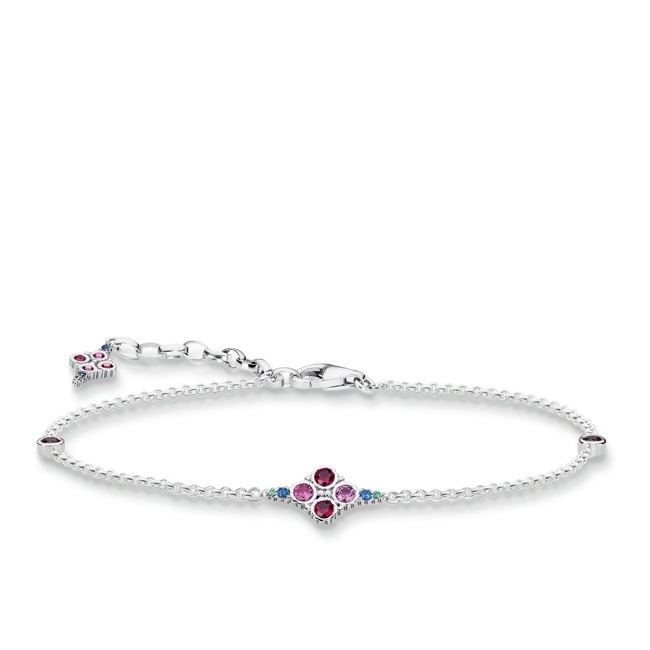 Thomas Sabo Femmes-Bracelet Glam & Soul Argent Sterling 925 noirci Pavé