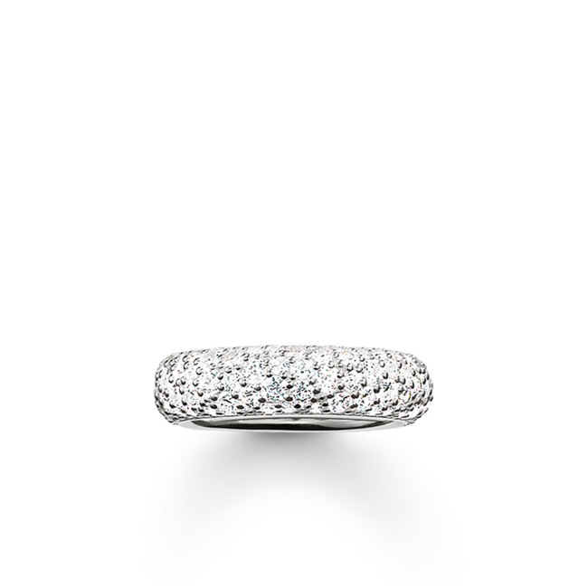 Thomas Sabo Sterling Silver Glam & Soul Bandring Crushed Pavé - TR2030-051-14