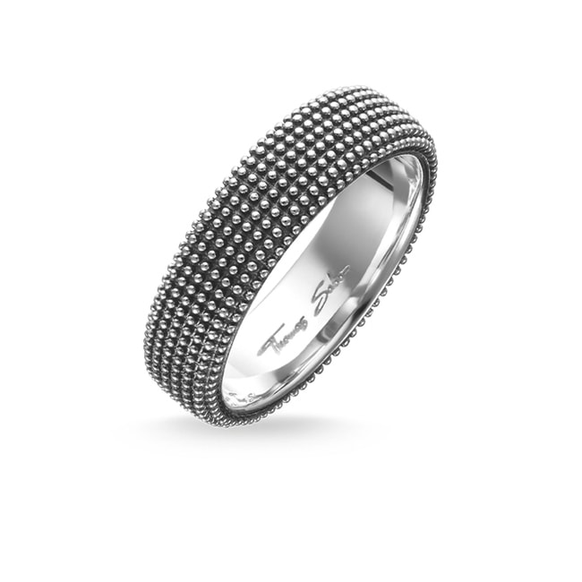 Thomas Sabo sterling silver glam & soul band ring Kathmandu - TR2057-637-12