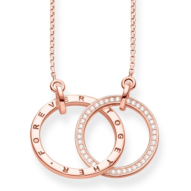 Thomas Sabo Sterling Silver Glam & Soul Kette Together Forever Mittel - KE1489-416-40-L60v
