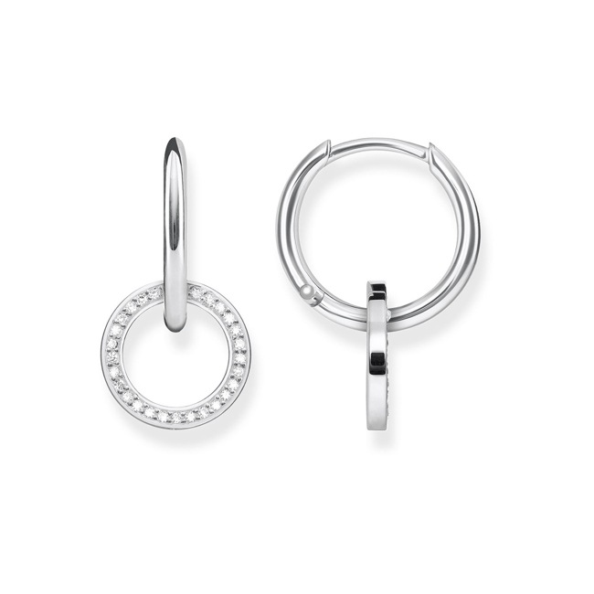 Thomas Sabo sterling silver glam & soul Creoles Circle - CR620-051-14
