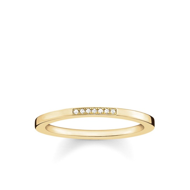 Thomas Sabo Sterling Silver Glam & Soul Bague pour Femmes Diamonds - D_TR0005-924-14