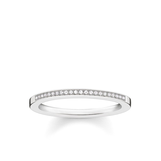 Thomas Sabo Sterling Silver Glam & Soul Damenring Diamonds Thomas Sabo Sterling Silver Glam & Soul Damenring Diamonds - D_TR0006-725-14