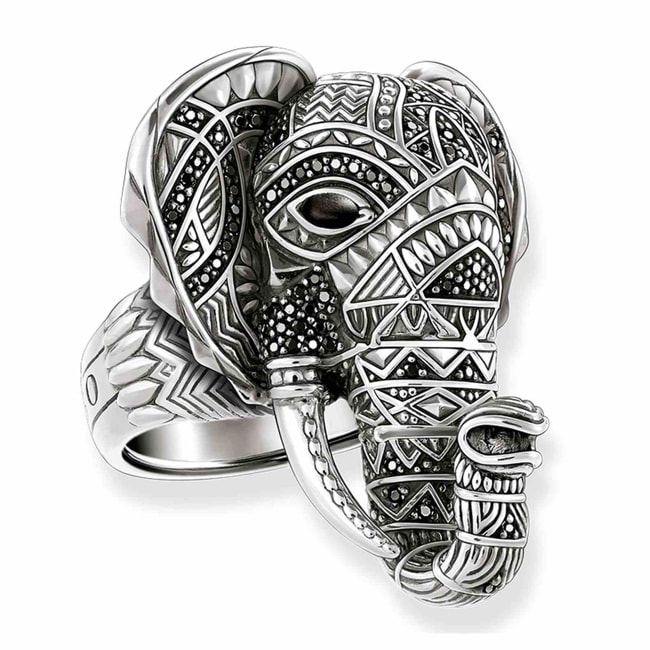 Thomas Sabo Sterling Silver Glam & Soul Bague pour Femmes Elephant - TR2105-641-11