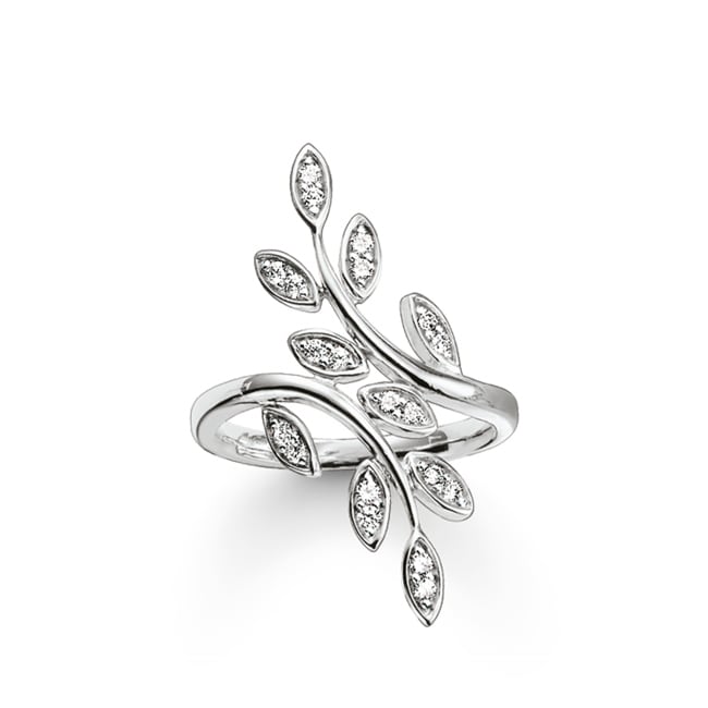 Thomas Sabo sterling silver glam & soul Ladies ring Fairy Twines - TR2017-051-14