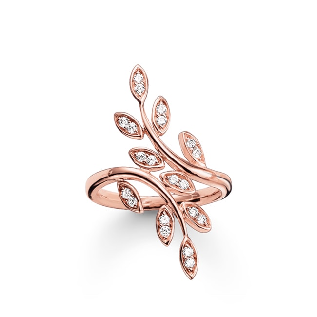 Thomas Sabo sterling silver glam & soul Ladies ring Fairy Twines - TR2017-416-14