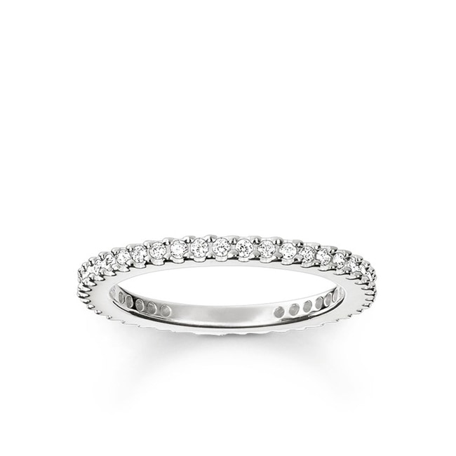 Thomas Sabo sterling silver glam & soul Eternity ring Pavé - TR1980-051-14