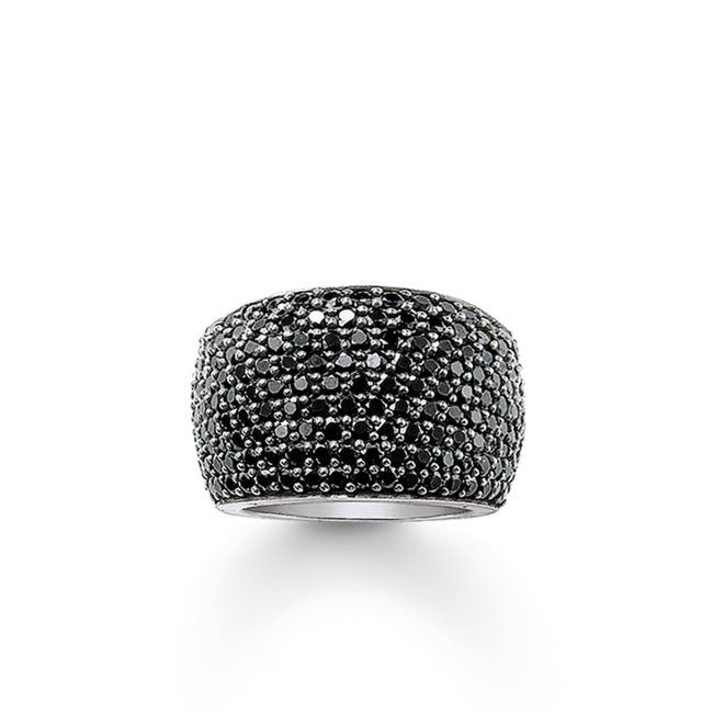 Thomas Sabo sterling silver glam & soul Eternity ring blacks Pavé - TR1872-051-11