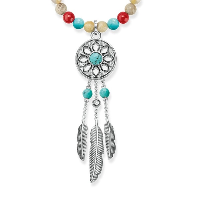 Thomas Sabo Sterling Silver Glam & Soul Kette Ethno Traumfänger Thomas Sabo Sterling Silver Glam & Soul Kette Ethno Traumfänger - KE1637-376-7-L80