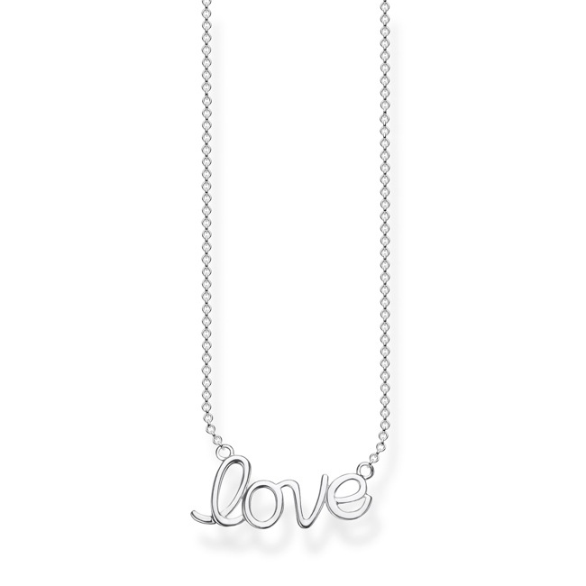 Thomas Sabo sterling silver glam & soul chain love - KE1847-001-21-L45v