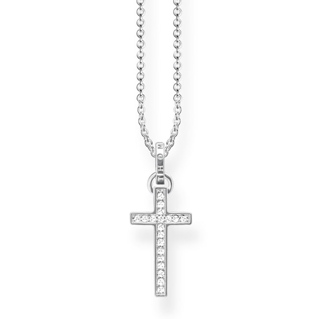 Thomas Sabo Sterling Silver Glam & Soul Kette Kreuz - KE1653-051-14-L45v