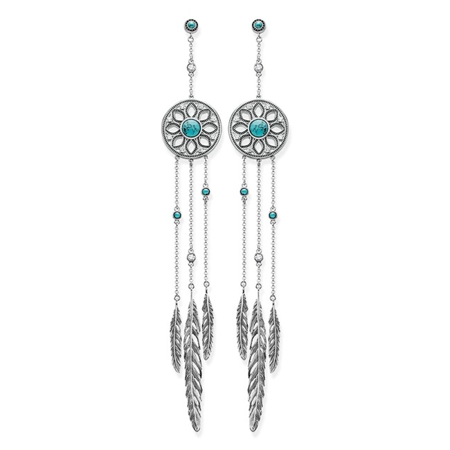 Thomas Sabo Sterling Silver Glam & Soul Ohrring Ethno Traumfänger - H1941-646-17