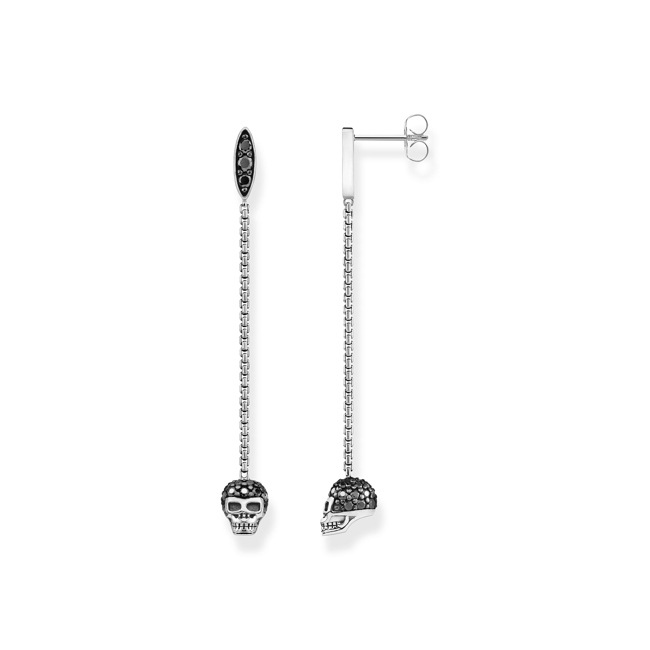 Thomas Sabo Sterling Silver Glam & Soul Ohrringe Totenkopf - H2164-643-11