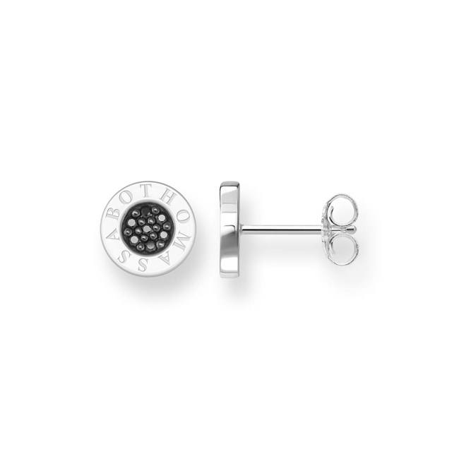 Thomas Sabo Sterling Silver Glam & Soul Ohrstecker Classic Pavé Schwarz - H1547-051-11