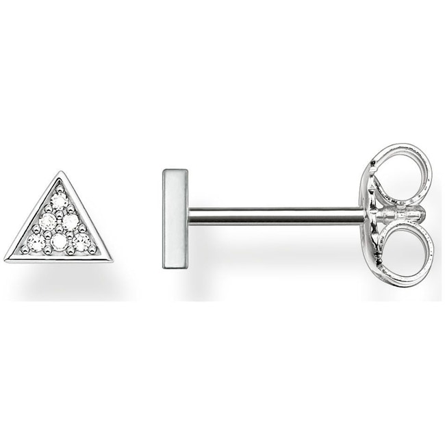 Thomas Sabo Sterling Silver Glam & Soul Clous d'oreilles Triangle - D_H0002-725-14