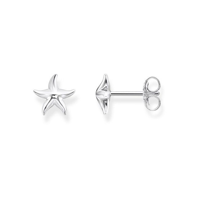 Thomas Sabo sterling silver glam & soul stud earrings seastar - H2001-001-21