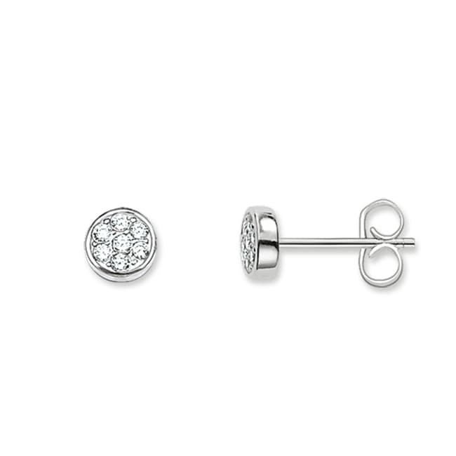 Thomas Sabo Sterling Silver Glam & Soul Ohrstecker Sparkling Circles - H1848-051-14