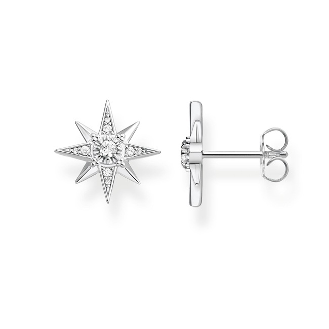 Thomas Sabo sterling silver glam & soul stud earrings star silver - H2081-051-14