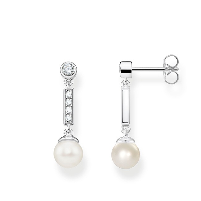 Thomas Sabo sterling silver glam & soul Pearl earring - H2092-167-14