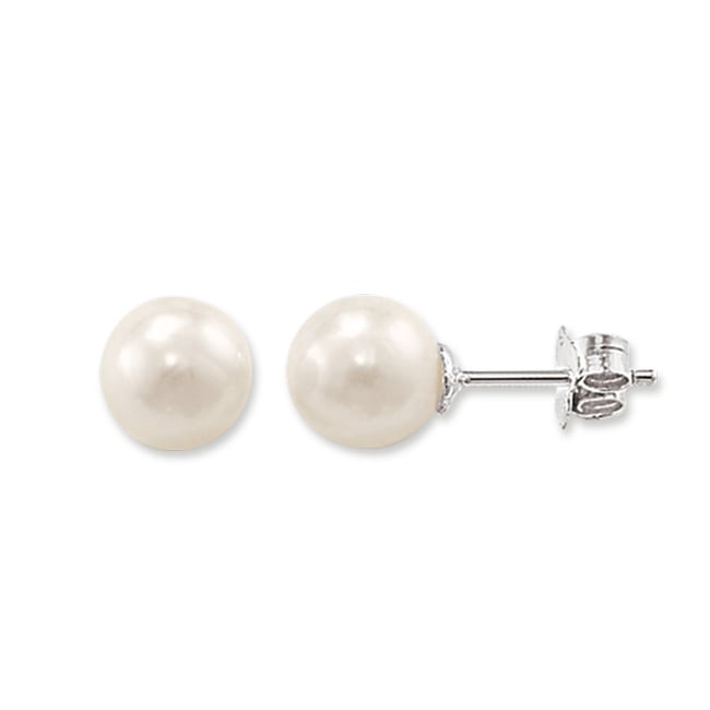 Thomas Sabo sterling silver glam & soul Pearlstud earrings large - H1431-028-14