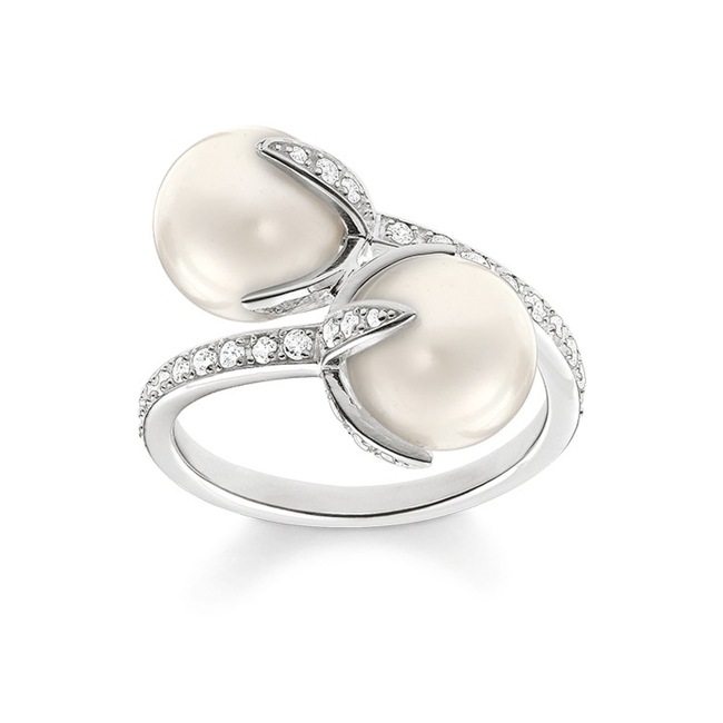 Thomas Sabo Sterling Silver Glam & Soul Solitaire Perle - TR2079-167-14