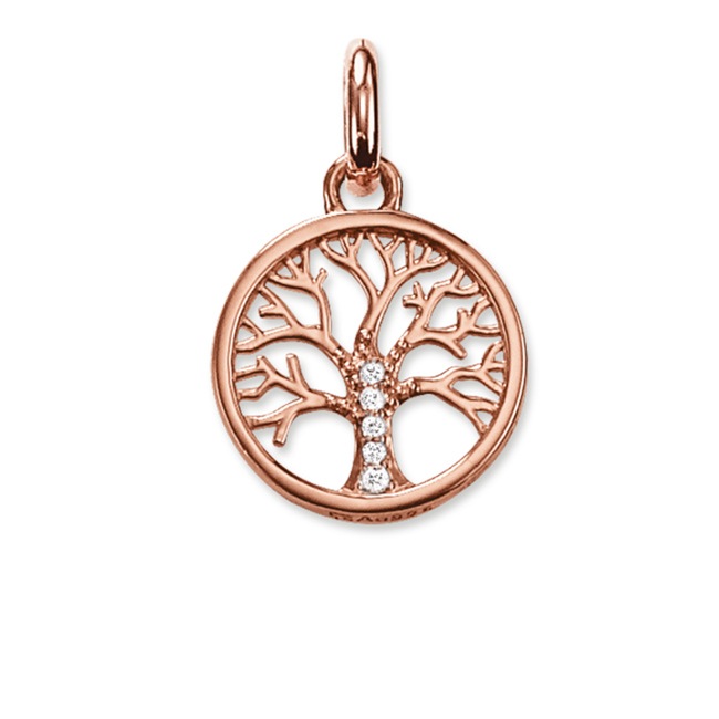 Thomas Sabo Sterling Silver Karma Beads Pendentif Arbe de Vie - KC0002-416-14