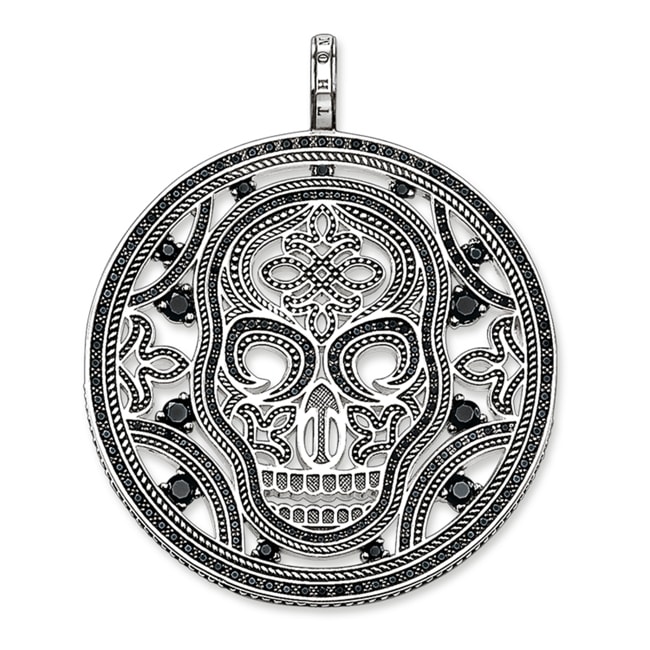 Thomas Sabo sterling silver rebel at heart pendant Amulett skull - PE666-051-11