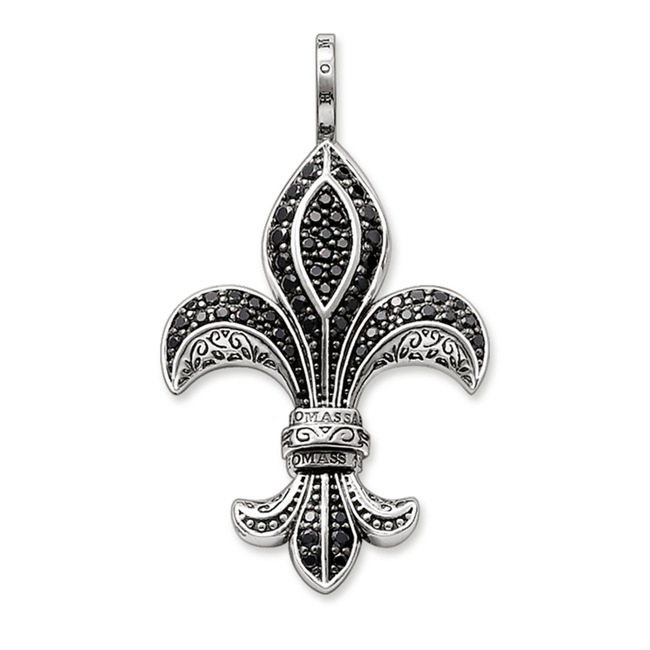 Thomas Sabo Sterling Silver Rebel at Heart Anhänger Bourbonische Lilie Klein - PE577-051-11