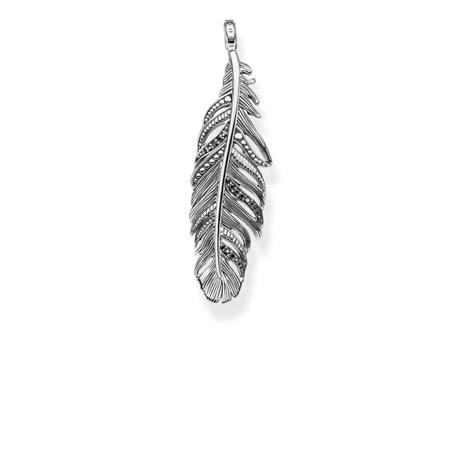 Thomas Sabo Sterling Silver Rebel at Heart Pendentif Plume - PE884-643-11