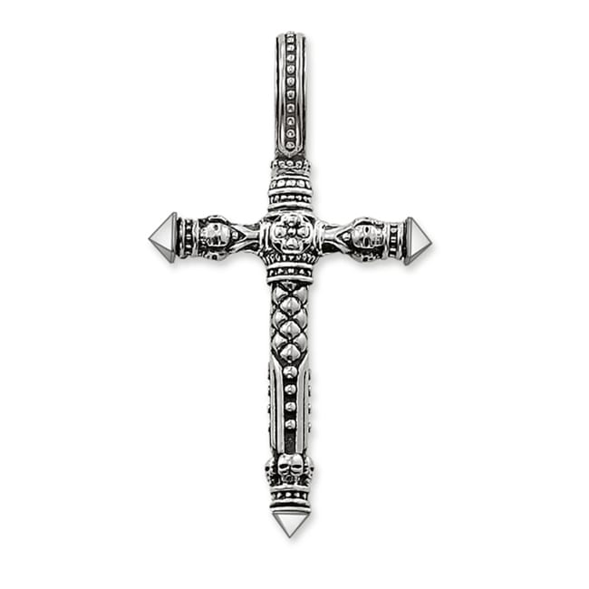 Thomas Sabo sterling silver rebel at heart pendant cross - PE503-001-12