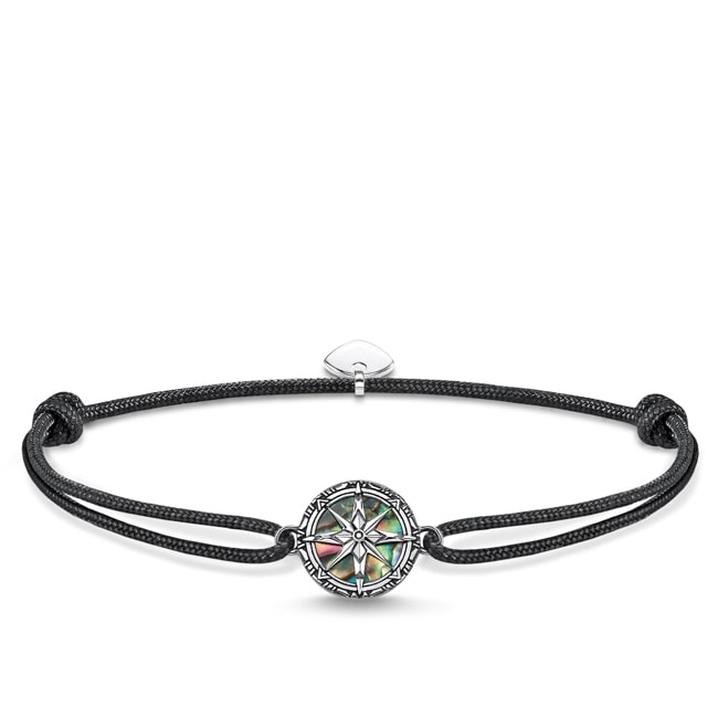 Thomas Sabo Sterling Silver Rebel at heart Armband Little Secret Kompass Abalone Perlmutt - LS085-907-11-L22v