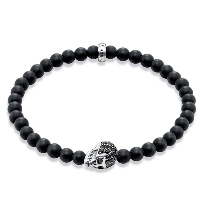Thomas Sabo Sterling Silver Rebel at Heart Bracelet Tête de mort - A1270-159-11