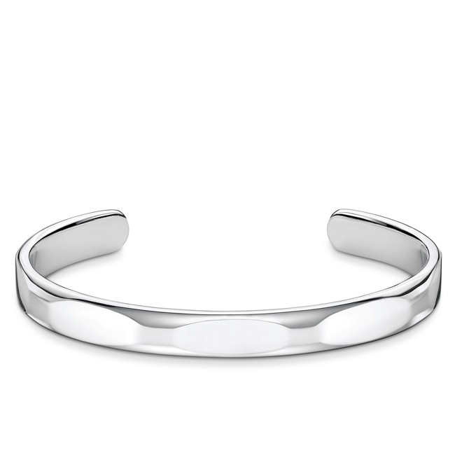 Thomas Sabo sterling silver rebel at heart bracelet narrow puristic silver - AR098-001-21