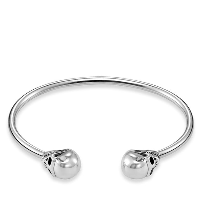 Thomas Sabo sterling silver rebel at heart bracelet skull - AR082-637-12