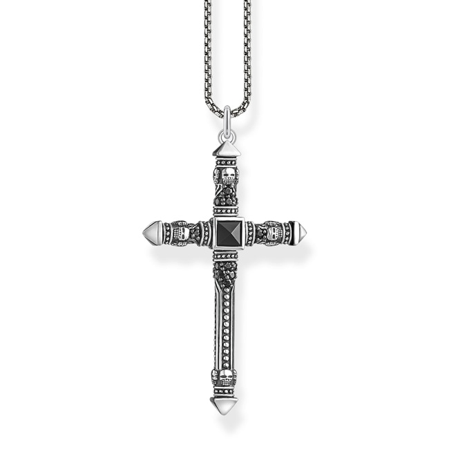 Thomas Sabo sterling silver rebel at heart chain cross - KE2003-508-11-L50V