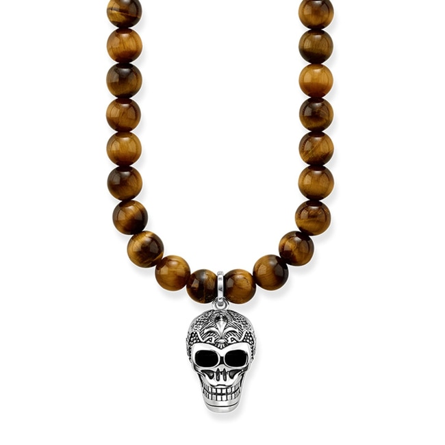 Thomas Sabo Sterling Silver Rebel at Heart Kette Maori Totenkopf Thomas Sabo Sterling Silver Rebel at Heart Kette Maori Totenkopf - KE1639-826-2-L60