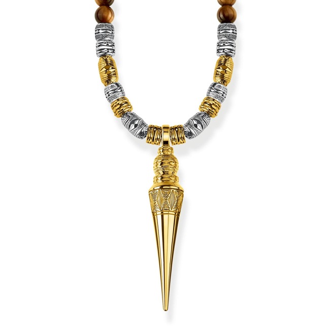 Thomas Sabo Sterling Silver Rebel at Heart Chaîne Méditation Or - KE1909-894-2-L70v