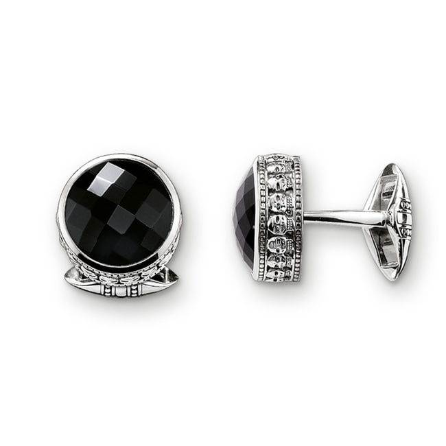 Thomas Sabo Sterling Silver Rebel at Heart Boutons de Manchette Tête de Mort  - MK63-698-11