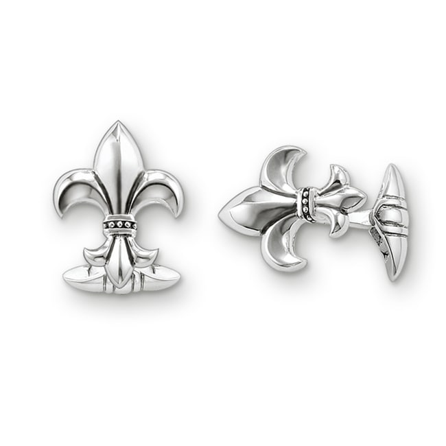 Thomas Sabo Sterling Silver Rebel at Heart Manschettenknöpfe Bourbonische Lilie - MK38-001-12
